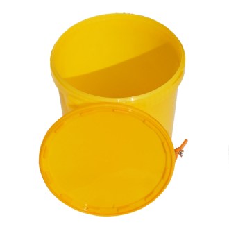 Nádoba na stáčanie 40 kg s ventilom - žltá