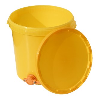 Nádoba na stáčanie 40 kg s ventilom - žltá