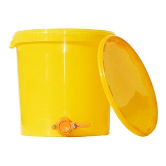 Nádoba na stáčanie 40 kg s ventilom - žltá