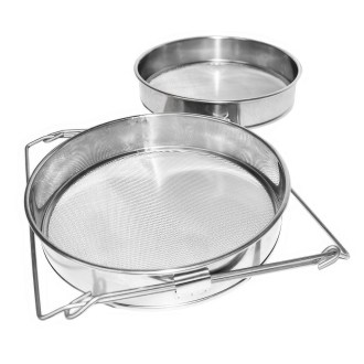 Cedidlo (sito) dv. rv. ner. 24 cm s uchyty DE 4