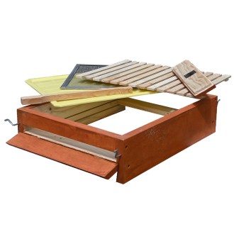 Celozasieťované varroa dno - Langstroth - komplet, nafarbené