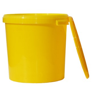 Nádoba na med plast 40 kg / 33 l - žltá 