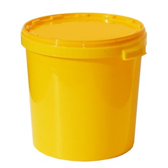Nádoba na med plast 40 kg / 33 l - žltá 