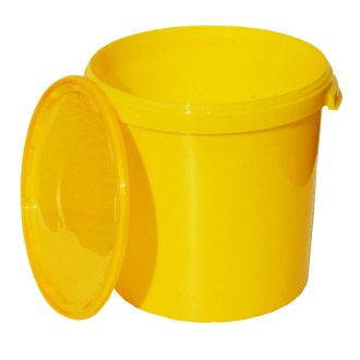 Nádoba na med plast 40 kg / 33 l - žltá 