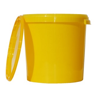 Nádoba na med plast 40 kg / 33 l - žltá 