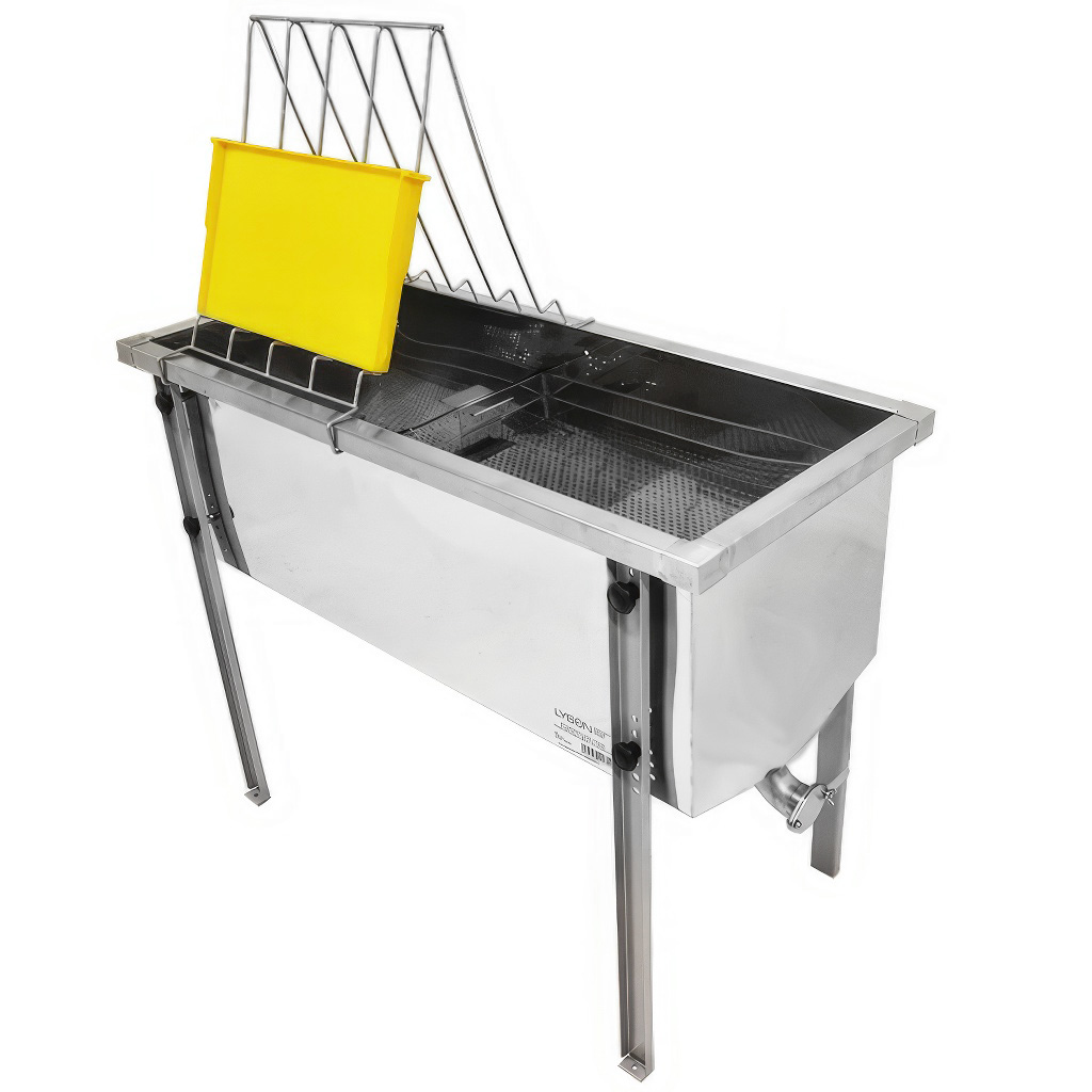 Stôl na odviečkovanie Lysón Optima - nerez vaňa - P 75 cm Langstroth
