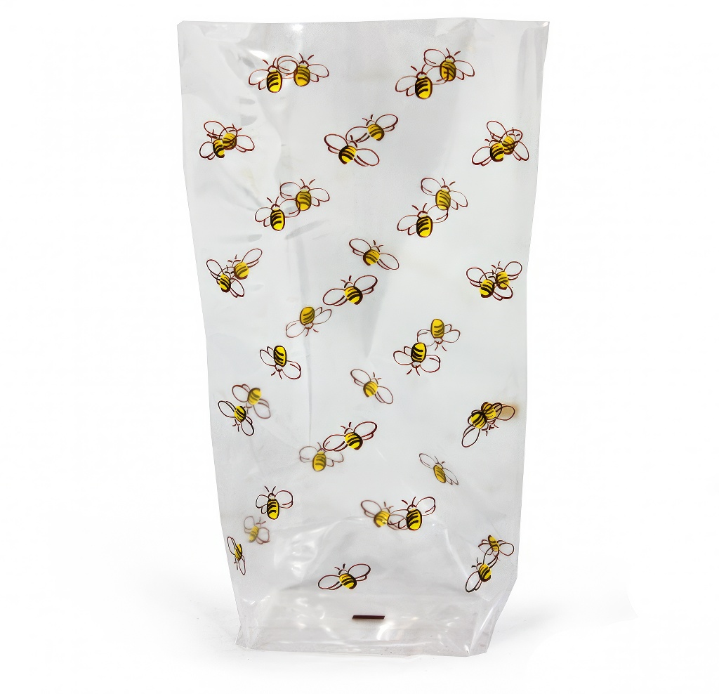 Darčekové celofánové vrecká s motívom včely 100 ks