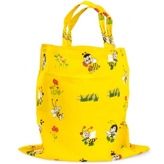 Bavlnená taška "Farebné včely" 42 x 39