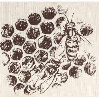 Vrecko na pohár medu ApiSina s motívom 