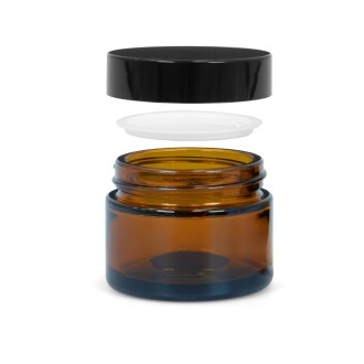 Sklenený kelímok z hnedého skla 50 ml