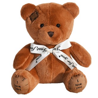 Medvedík Teddy tmavo hnedý - 25 cm