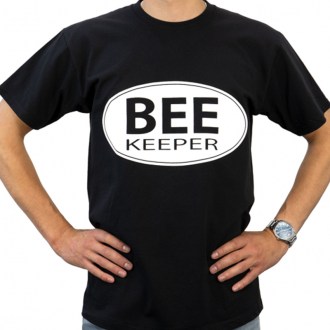 Včelárske tričko ApiSina Beekeeper, čierne