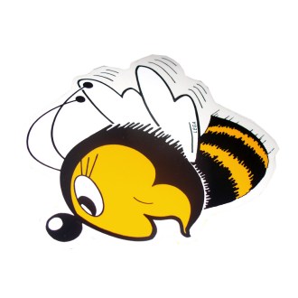 Včela malá / veľká - samolepka