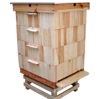 Úľ Dadant Blatt 4x145 – drevený, zateplený, s rámikmi - na 10 rámikov